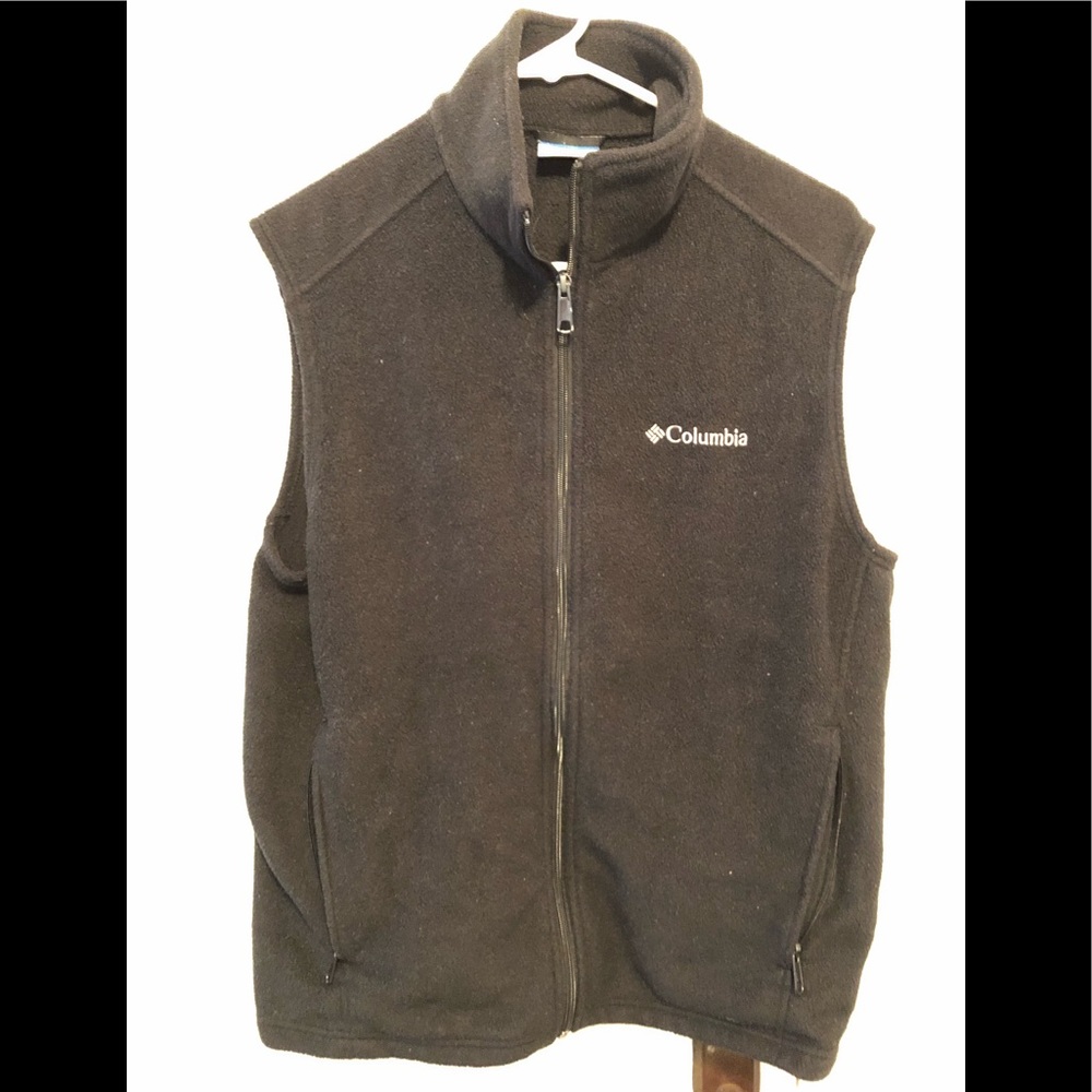 Men’s Black Columbia Fleece Vest